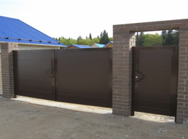 Распашные алюминиевые ворота Doorhan (ш*в) 3960*2050, RAL8017,M-Гофр купить по низкой цене в городе Геленджик