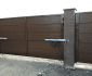 Распашные алюминиевые ворота Alutech Prestige 68мм (ш*в) 3750х2100, RAL8014,S-Гофр купить по низкой цене в городе Геленджик