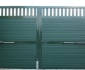 Распашные алюминиевые ворота Alutech Prestige 68мм  (ш*в) 3400*2050,RAL6005,S-Гофр купить по низкой цене в городе Геленджик