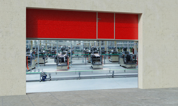 Секционные противопожарные ворота с пределом огнестойкости ei60 купить по низкой цене в городе Геленджик